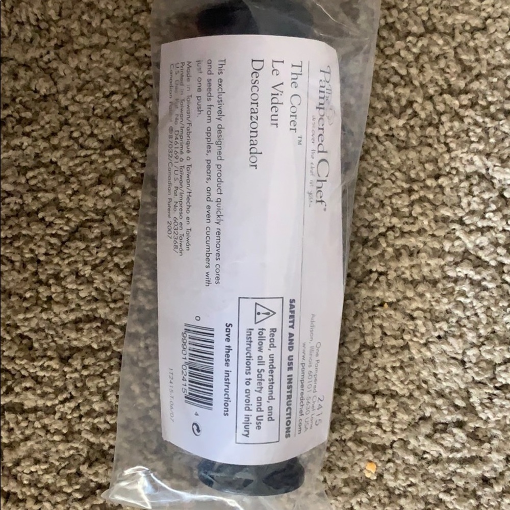 Pampered chef apple corer